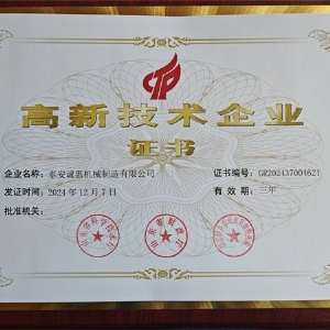 高新 技术 企业证书